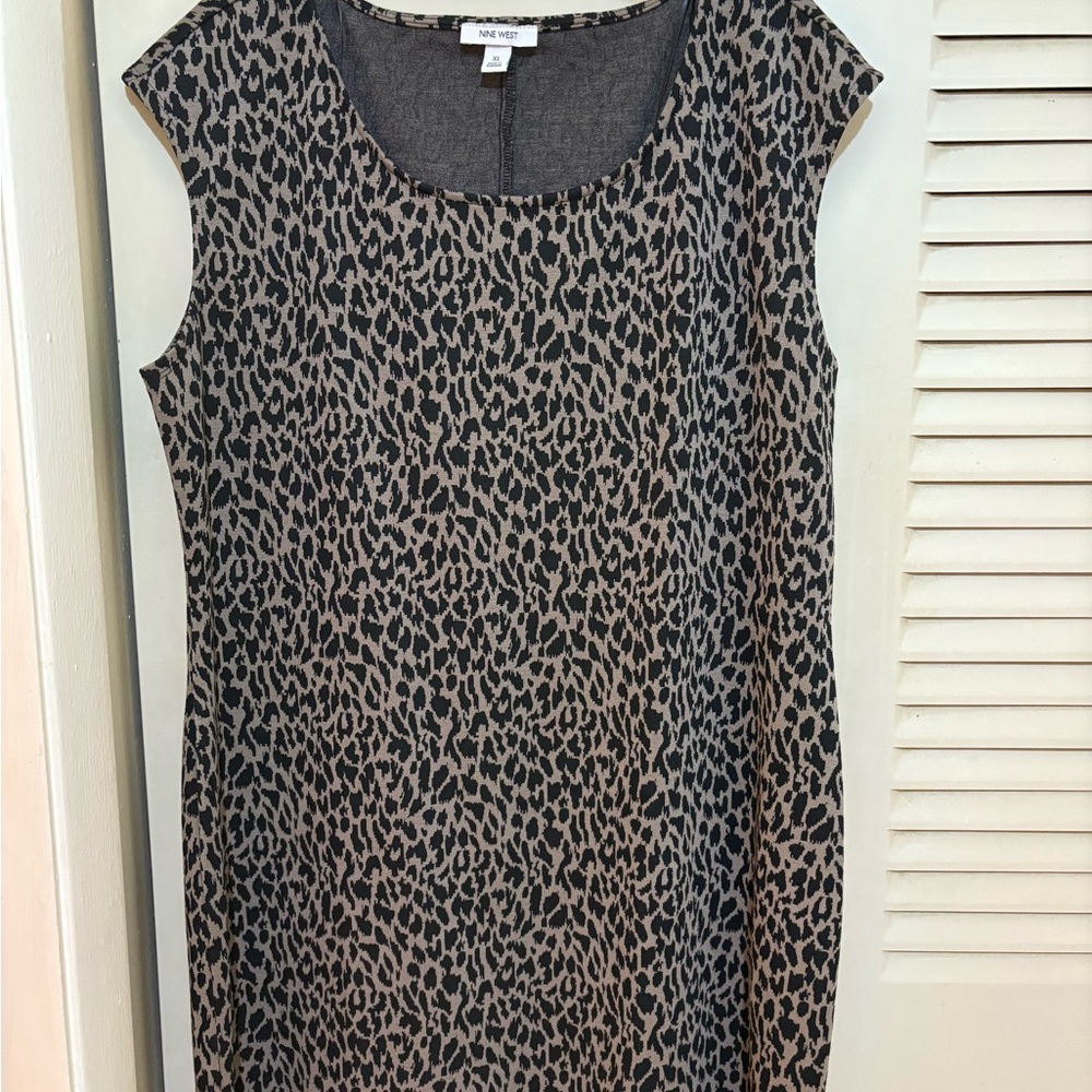 Nine West Leopard Print Dress size XL